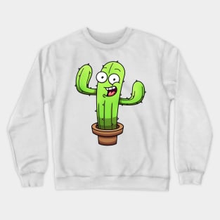 Happy Cute Cactus Crewneck Sweatshirt